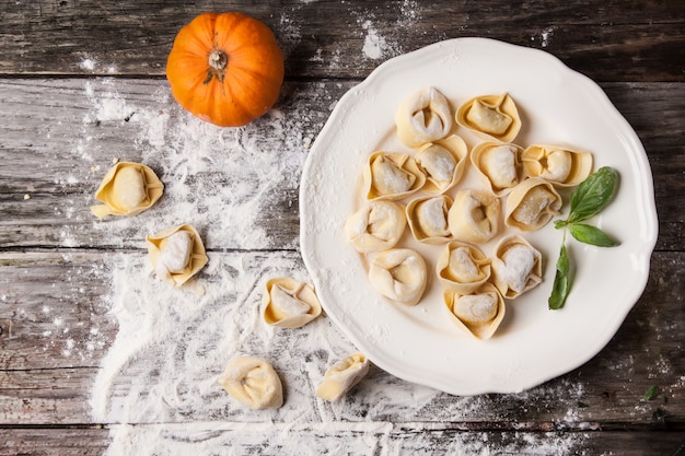 Ravioli Di Pasta Con Zucca