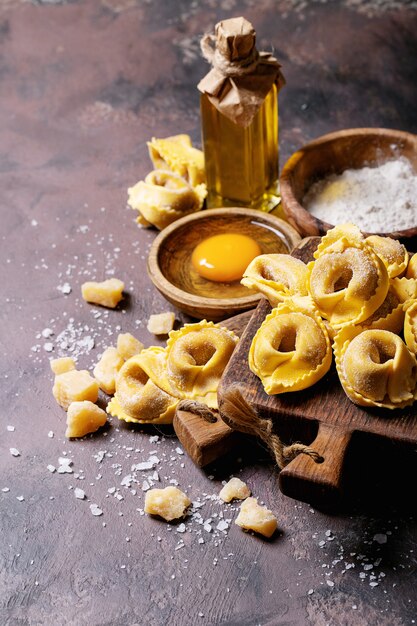 Ravioli italiani tradizionali grezzi