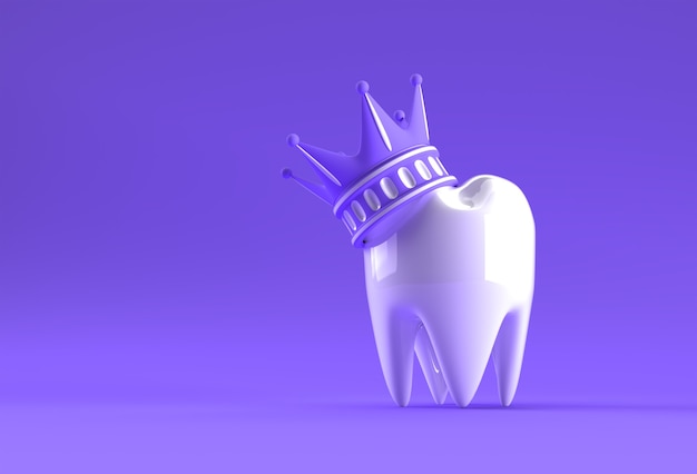 Re dentale modello del dente premolare 3D Rendering.