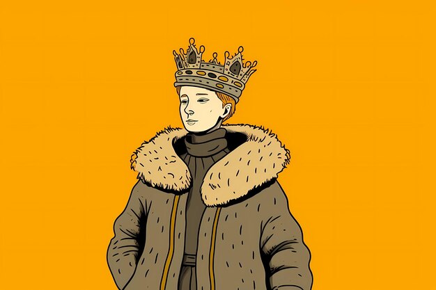 re di denaro e potere monarca maestoso