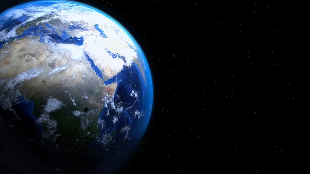 Real Earth 3D Render