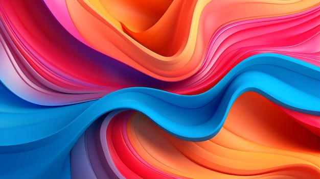 Realistic Gradient Wallpaper colori vivaci creati con Generative AI