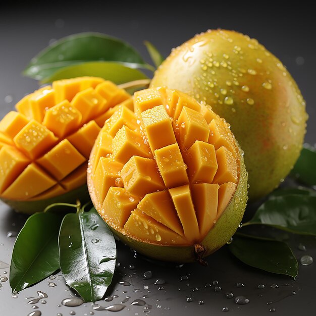 realistic_photo_one_mango_ background_white