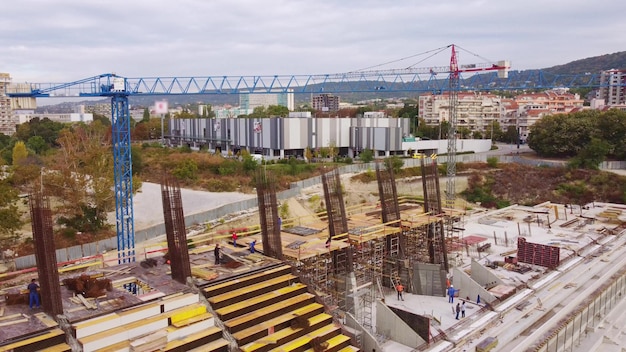 Realizzazione della veduta aerea dello stadio