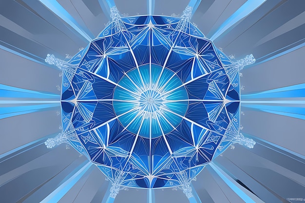 Realtà assoluta v16 Intricazioni geometriche blu