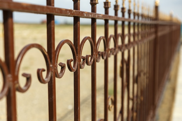 Recinzione in ferro battuto, recinzione in ferro battuto decorativo
