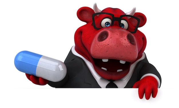 Red bull - illustrazione 3D