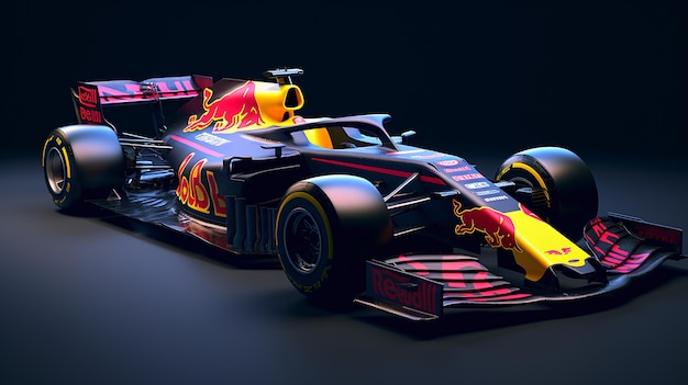 Red bull racing f1 car illustrazione 3d