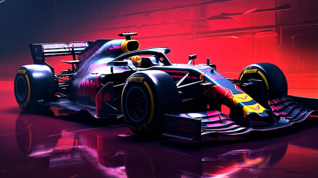 Red bull racing f1 car illustrazione 3d