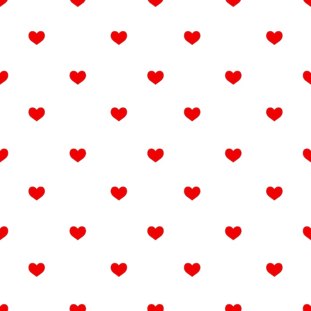 Red Hearts modello senza cuciture