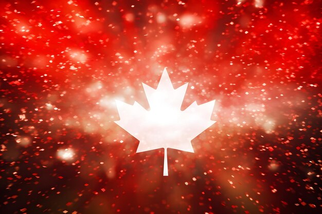 Red maple leaves Canadian patriotic background