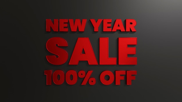 Red New Year Sale 100% di sconto