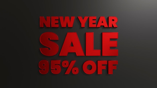 Red New Year Sale 95 per cento di sconto