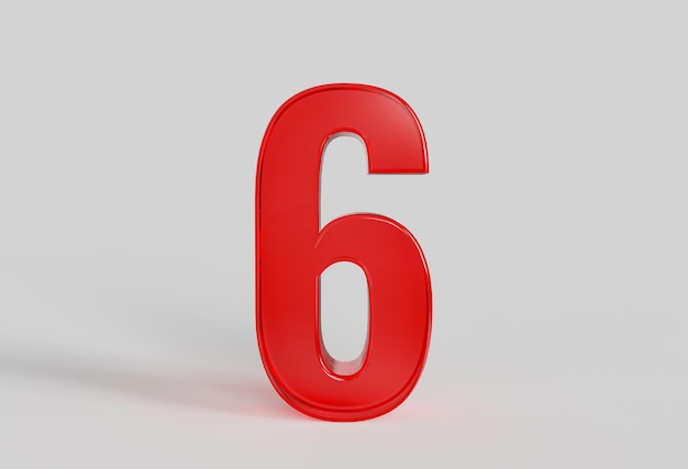 Red Number 6