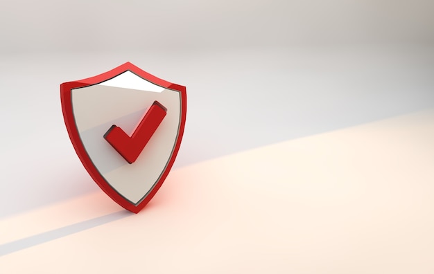 Red Shield Security. concetto online di sicurezza informatica