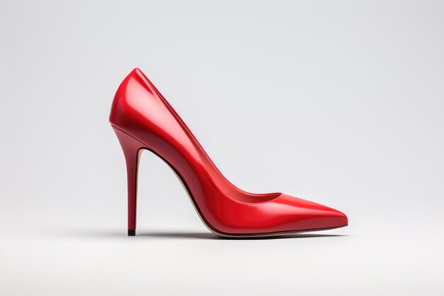 Red Stiletto Heels Mockup vista anteriore