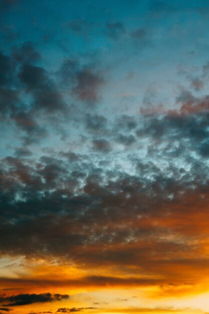 Red Sunset Clouds