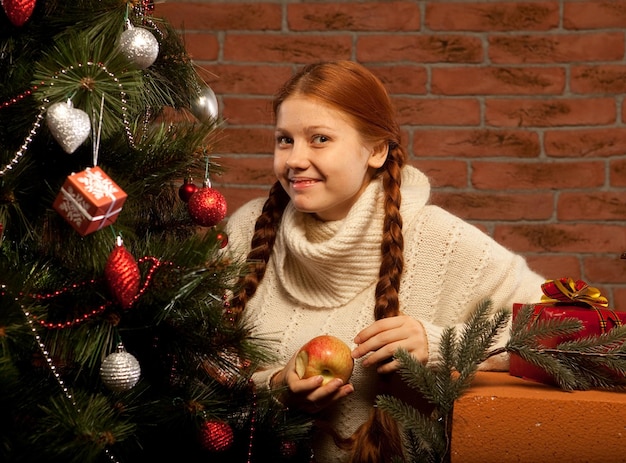 Redhair natale donna spirito mela