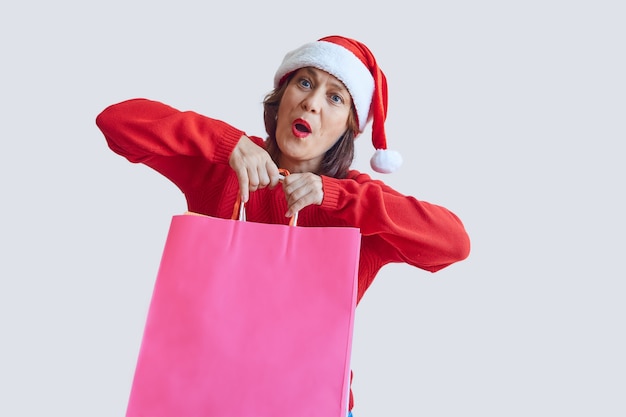 Regalo di natale della holding della donna