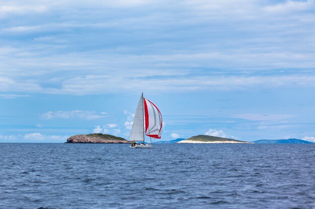 Regata dell'yacht al mare adriatico