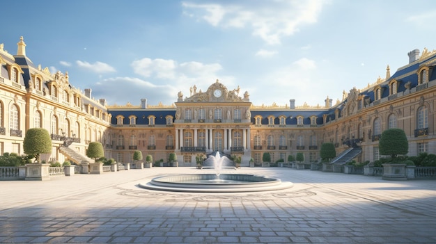 reggia di Versailles con l'IA generativa