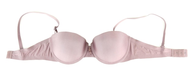 Reggiseno femminile di colore isolato su bianco