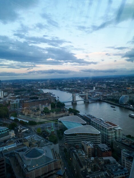 Regno Unito una veduta aerea dallo Sky Garden in serata