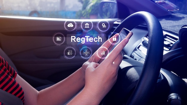 regtech regulatory technology concept management of regulatory processes with financial industry through technology regulatory monitoring reporting and compliance machine learning tech