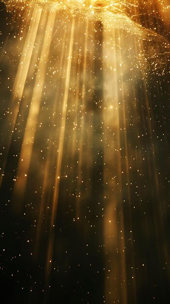 Rembrandt raggi di luce con luce morbida e oro effetto di consistenza di colore artistico sfondo collage Y2K