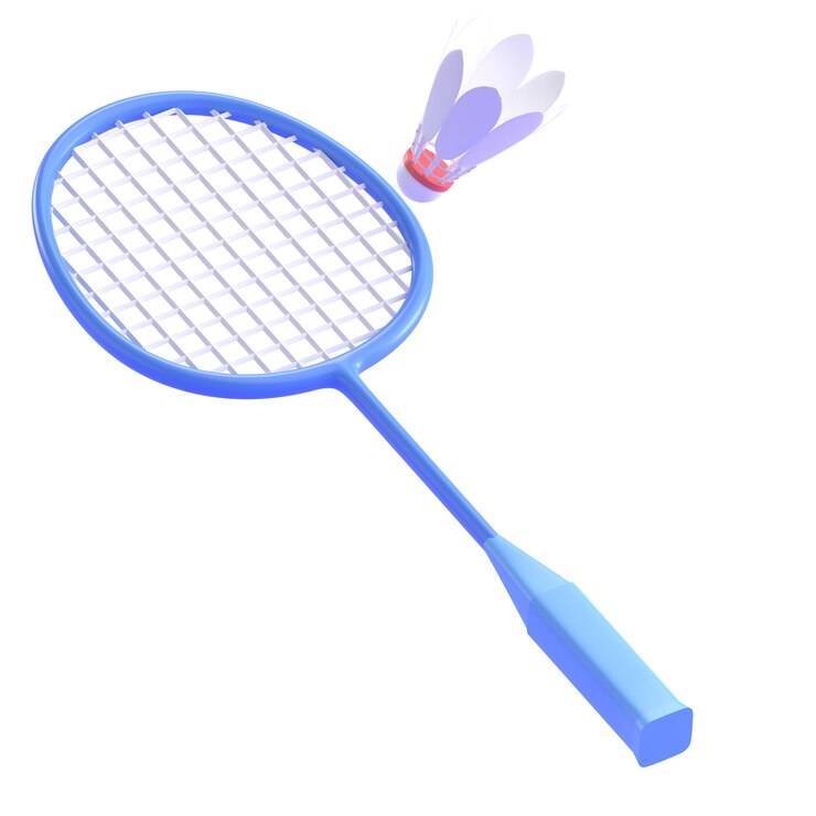 RENDER 3D RACCHETTA BADMINTON E MANOVELLA