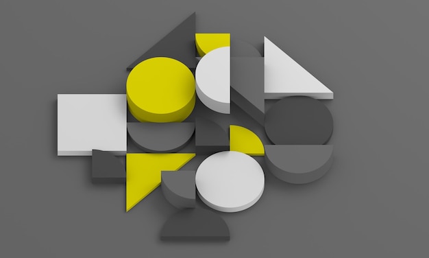 Rendering 3D astratto