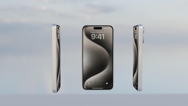 Rendering 3D del design dello smartphone