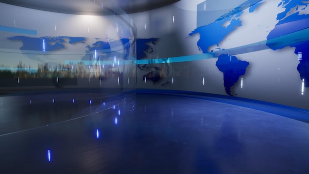 Rendering 3d del fondo della mappa del mondo