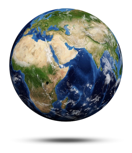 Rendering 3d del pianeta Terra