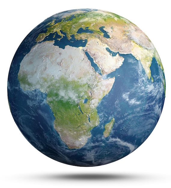 Rendering 3d del pianeta Terra