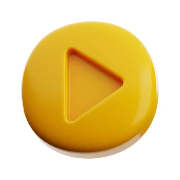 Rendering 3d dell'icona del gioco d'oro premium su sfondo isolato