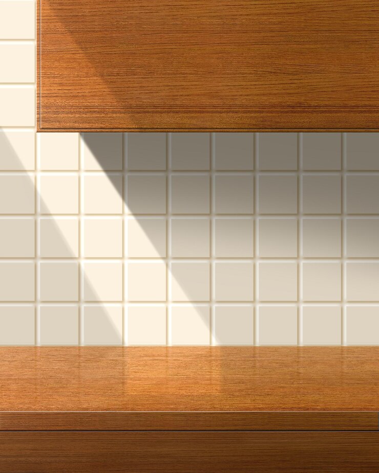 Foto rendering 3d dell'interno del kithen per la visualizzazione dei prodotti