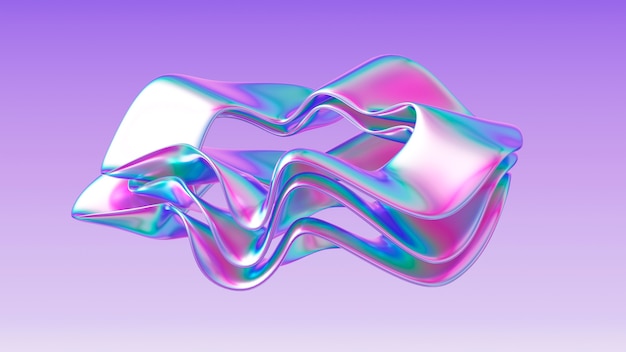Rendering 3d della stratificazione olografica