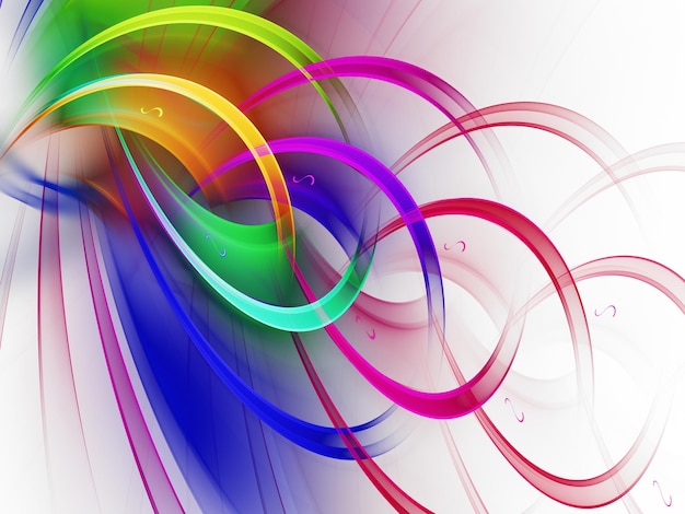 Rendering 3D dello sfondo frattale astratto