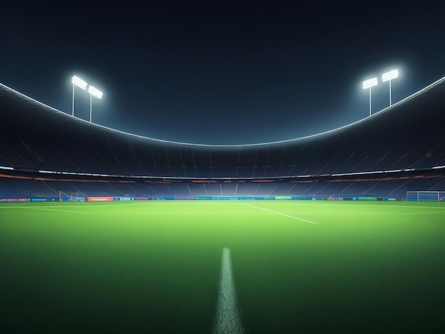 Rendering 3D dello stadio di calcio