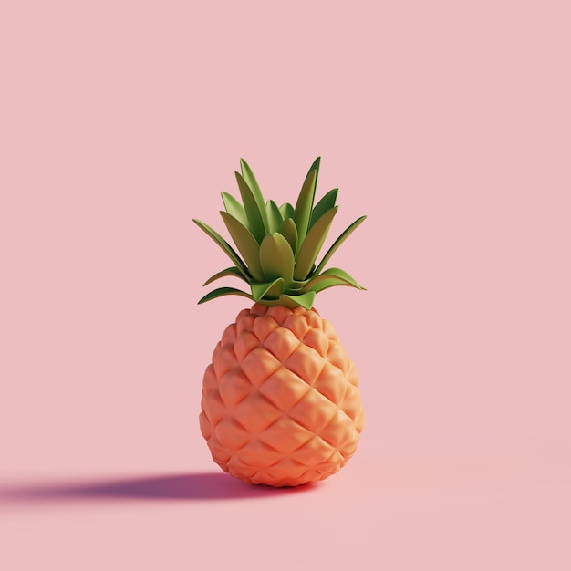 Rendering 3d di ananas illustrazione