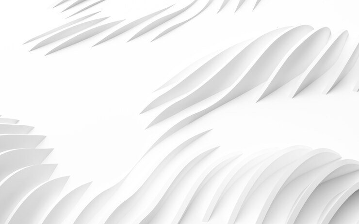 Rendering 3d di forme curve astratte