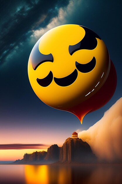 Rendering 3D di foto emoji emotive