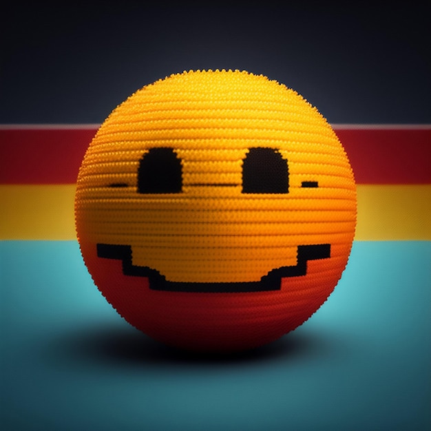 Rendering 3D di foto emoji emotive