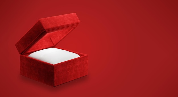 Rendering 3d di mockup di gioielli o scatole regalo