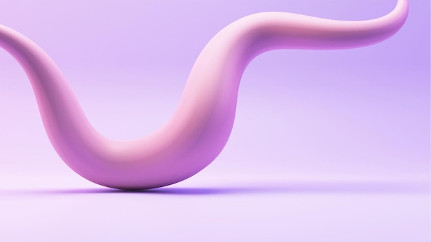 Rendering 3D di onda liscia su sfondo viola