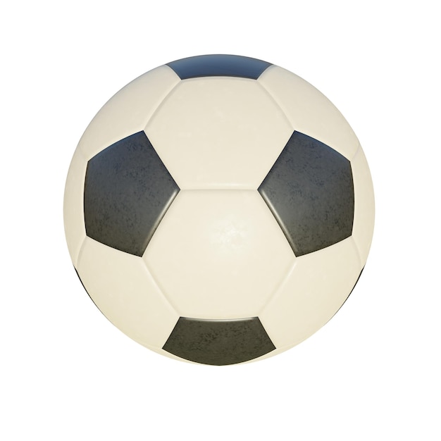 Rendering 3D di pallone da calcio classico