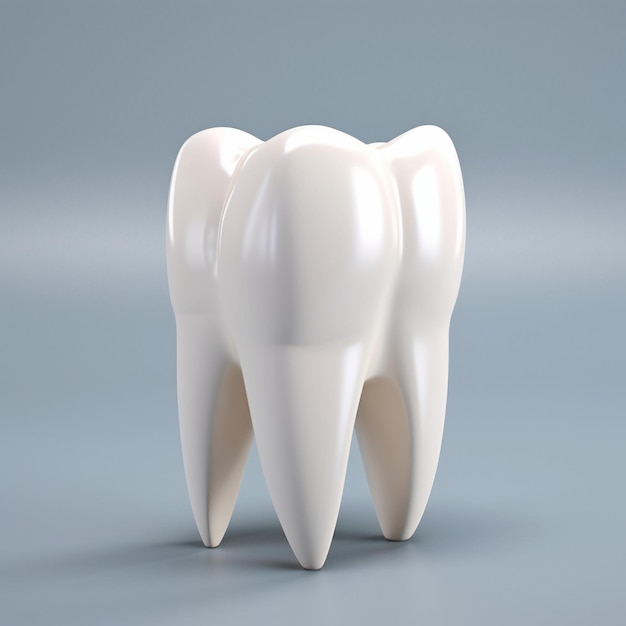 Rendering 3D di un singolo dente