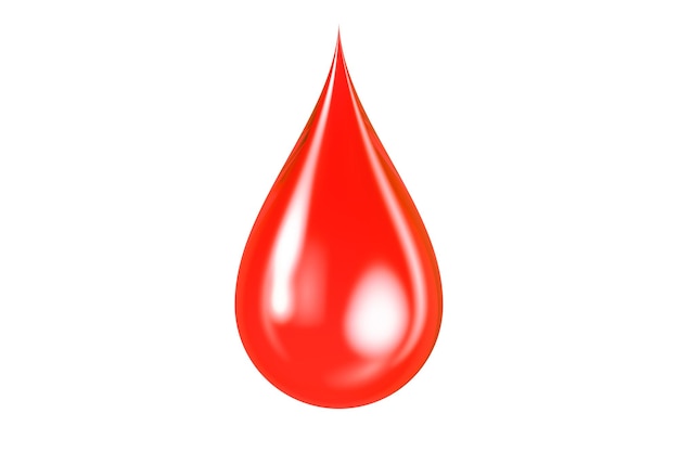 Rendering 3D di una goccia di sangue