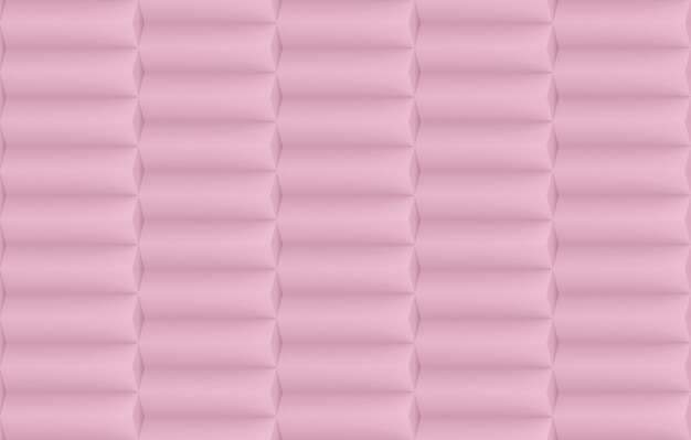 Rendering 3d. dolce geometrico rosa orizzontale geometrica bar pila sfondo muro.